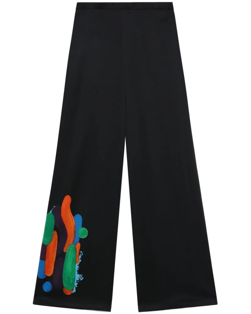 ENFÖLD graphic-print wide-leg trousers Schwarz