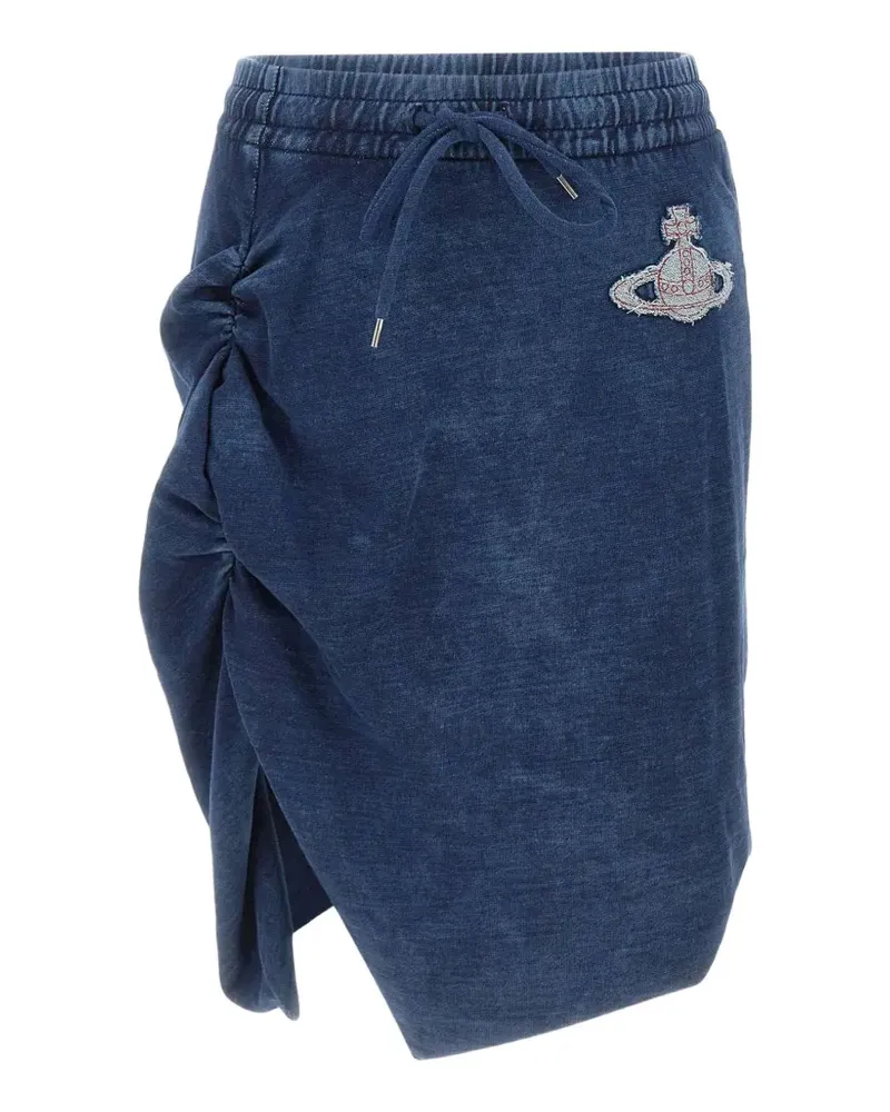 Vivienne Westwood Mini Side Panther skirt - Blau Blau