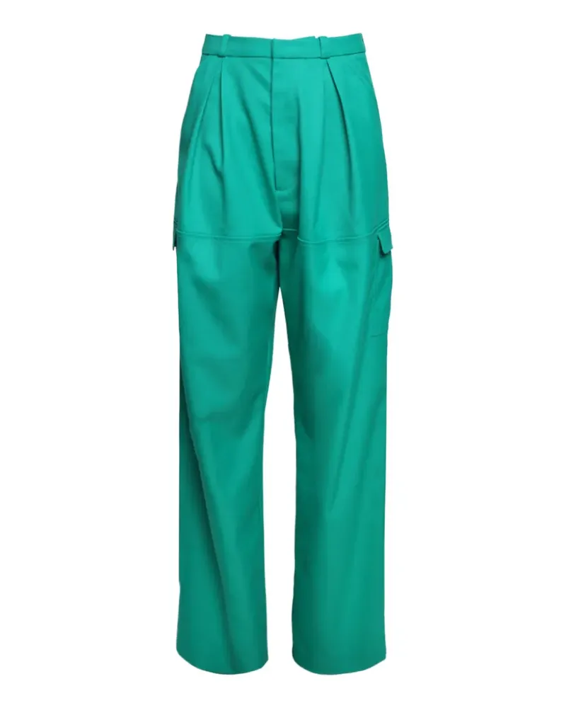 LHD pleated cargo trousers - Grün Grün