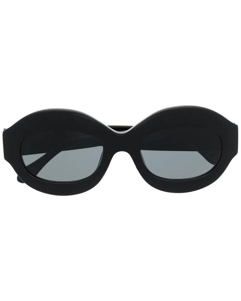 Marni Sonnenbrille mit rundem Gestell - Schwarz Schwarz