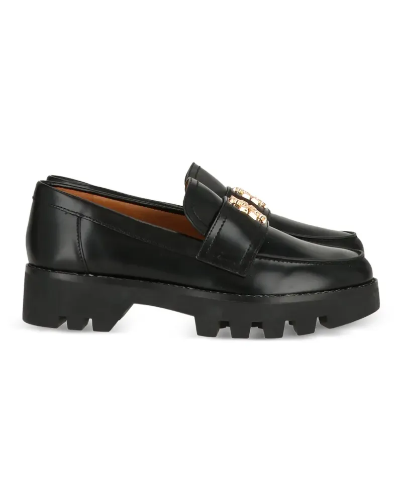 Tory Burch logo-detail loafers - Schwarz Schwarz