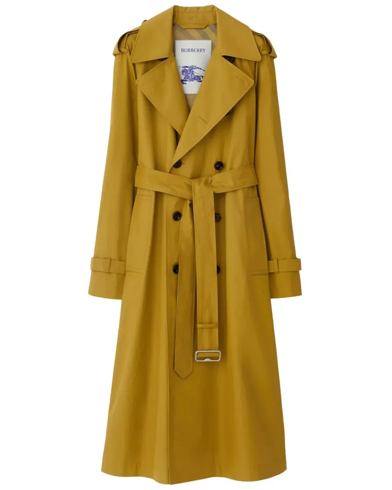 Burberry Langer Trenchcoat - Gelb Gelb
