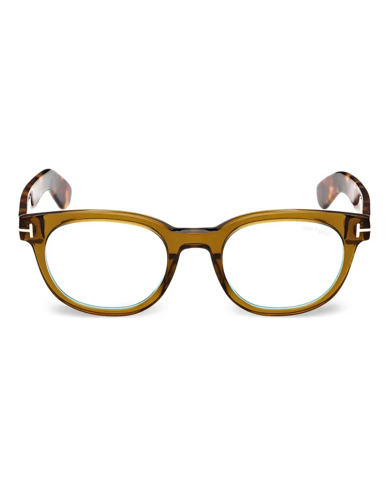 Tom Ford Brille mit eckigem Gestell - Braun Braun