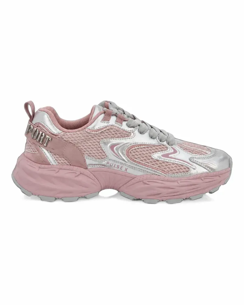 Philipp Plein Runner Pulse X Metallic-Sneakers - Rosa Rosa