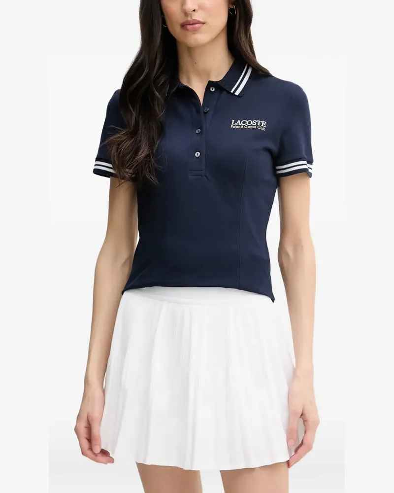 Lacoste Roland-Garros striped polo shirt - Blau Blau