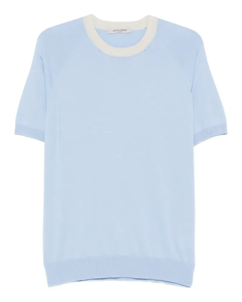 La Fileria T-Shirt mit Rundhalsausschnitt - Blau Blau