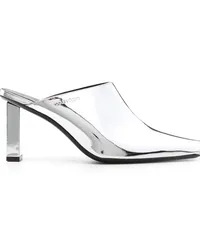 Courrèges Sleek Mules mit Spiegeleffekt 70mm Silber