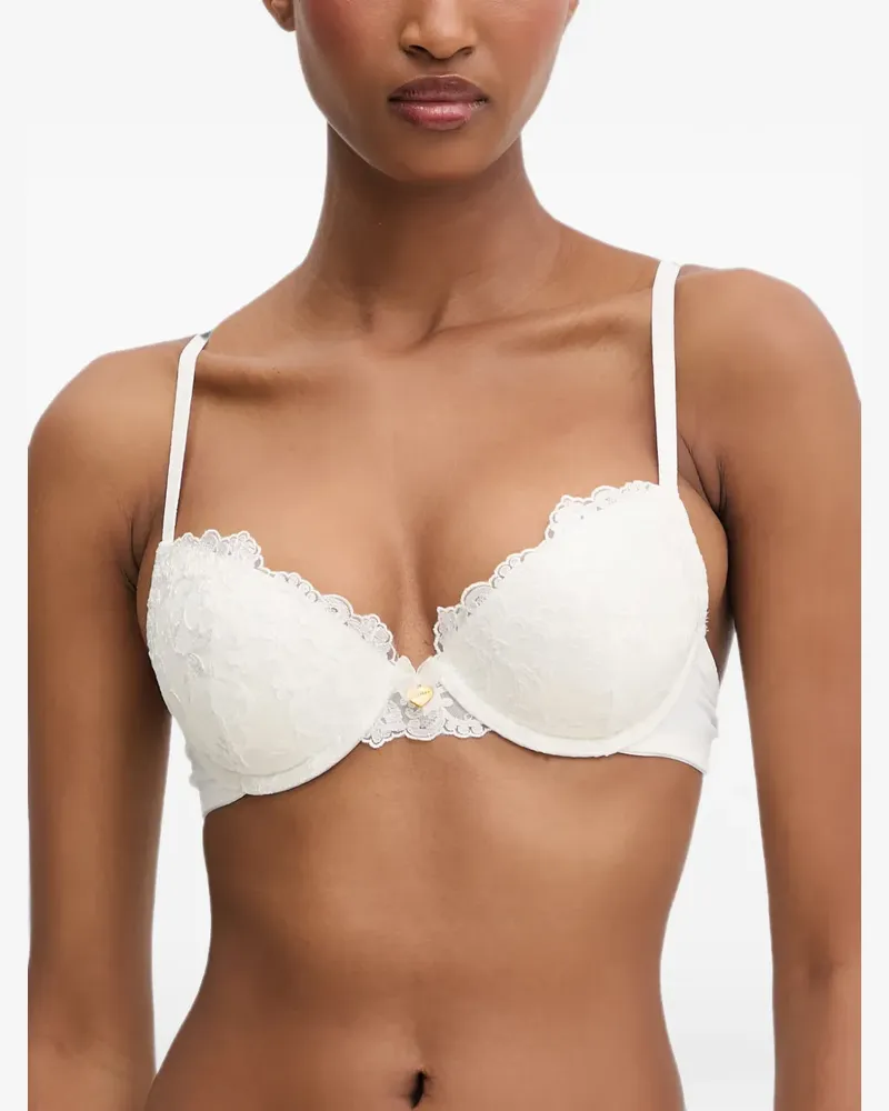 Twin-Set lace-trim underwired bra - Weiß Weiß