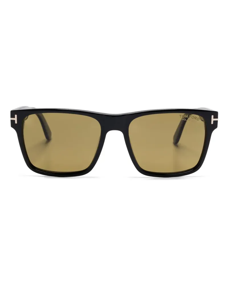 Tom Ford Sonnenbrille mit eckigem Gestell - Schwarz Schwarz