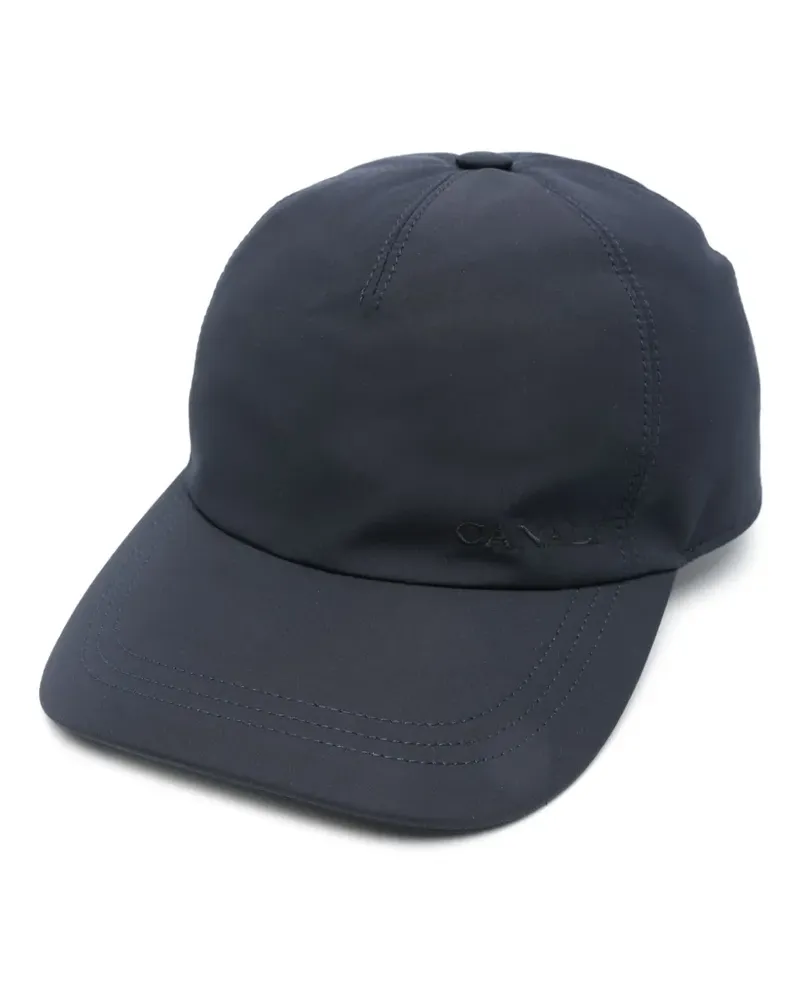 Canali Baseballkappe mit Logo-Stickerei - Blau Blau