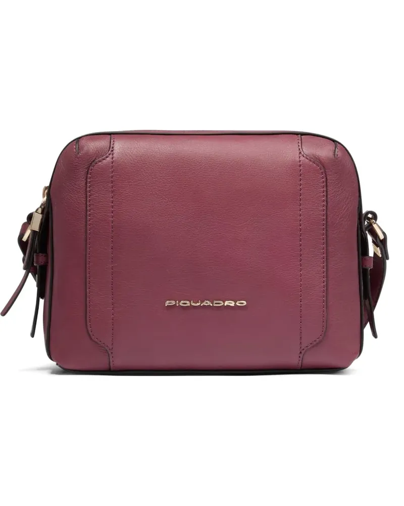 Piquadro grained leather bag - Rot Rot