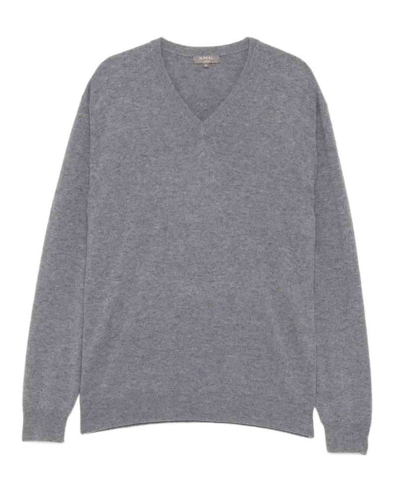 N.Peal Burlington Pullover mit V-Ausschnitt - Grau Grau