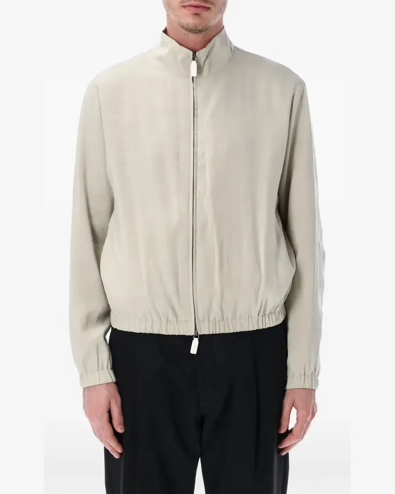 Emporio Armani zipped jacket - Nude Nude