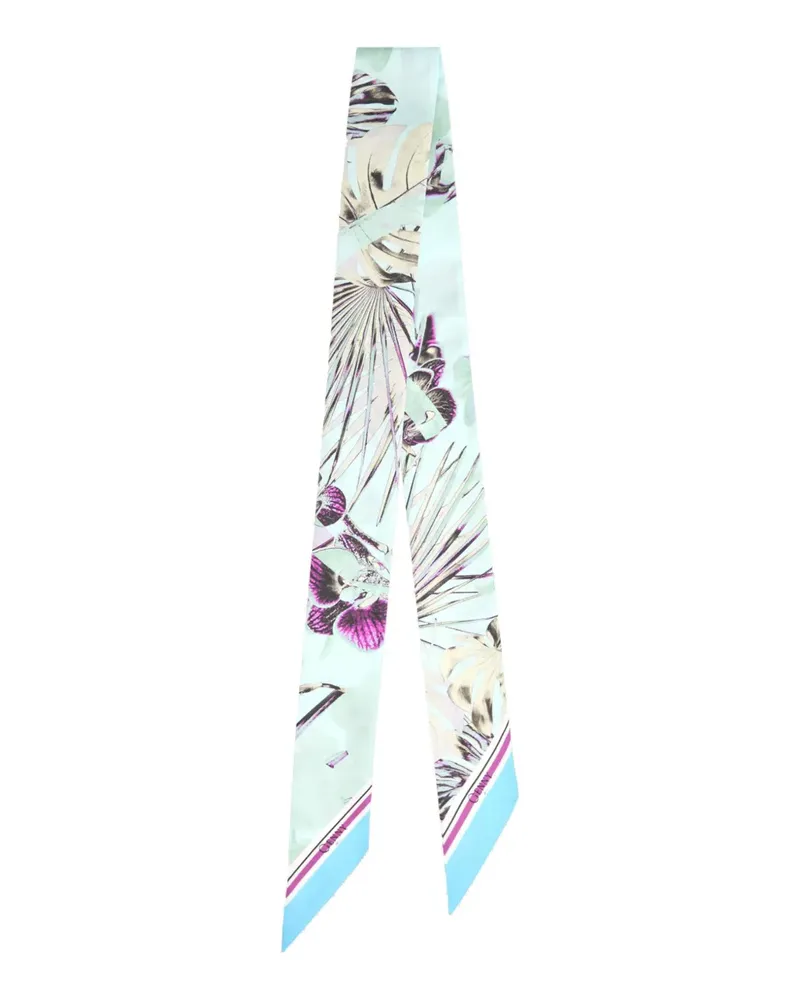 Genny Schal mit abstraktem Muster - Blau Blau