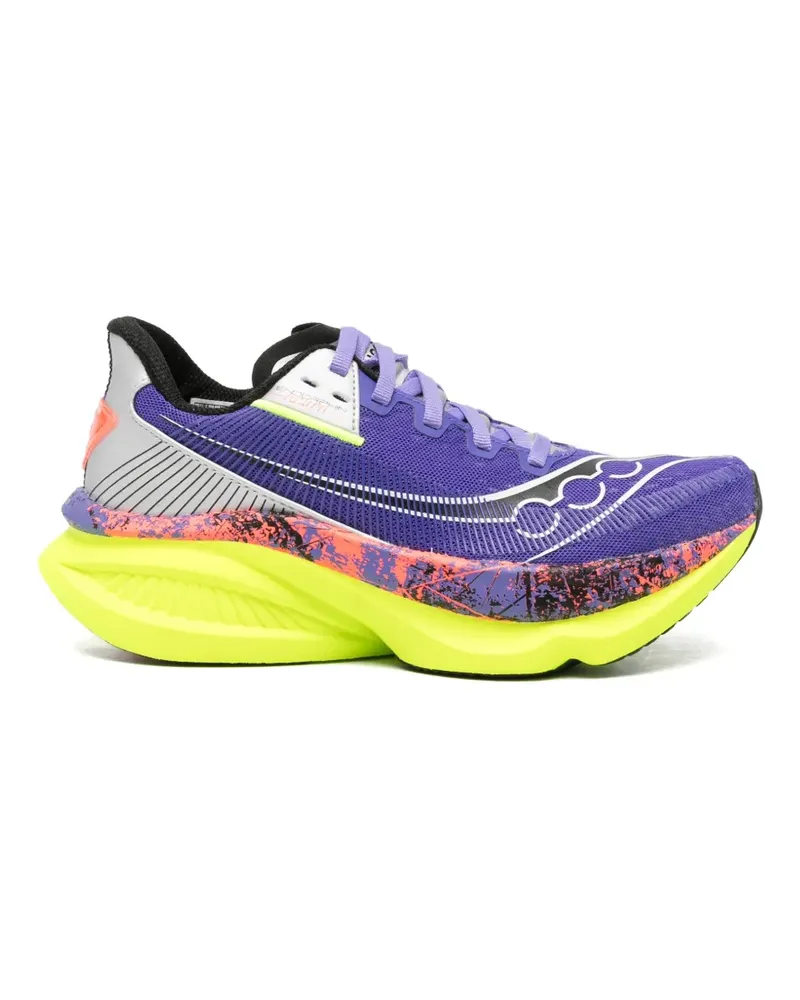 Saucony Endorphin mesh-panelled logo-print sneakers - Violett Violett