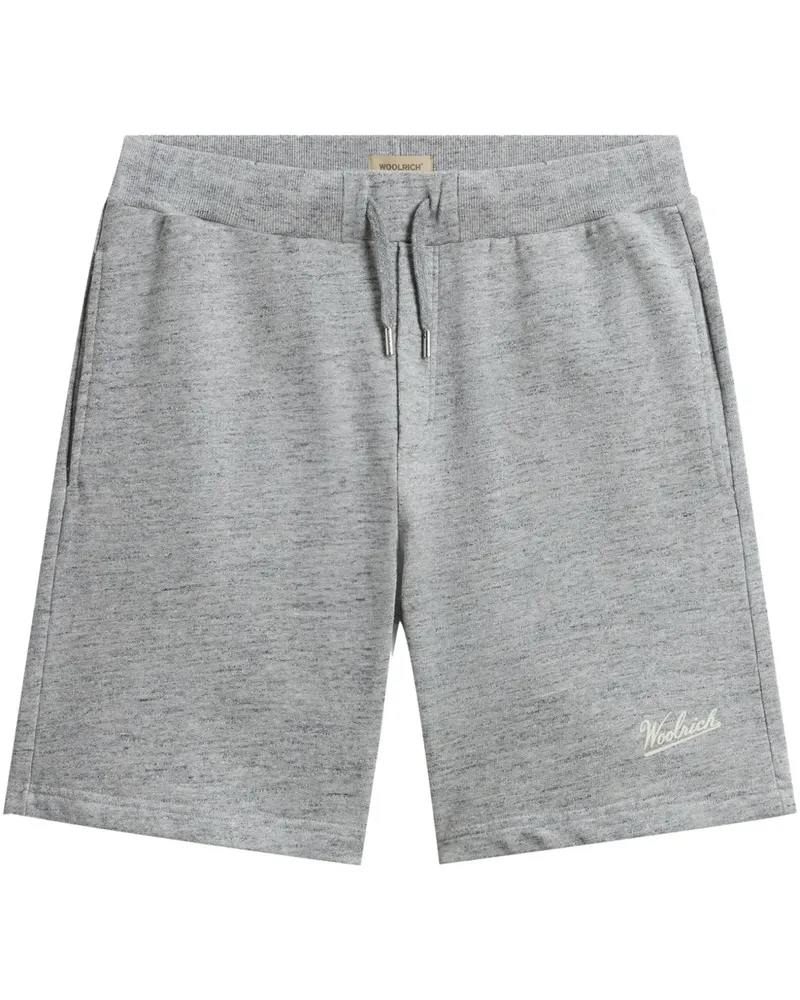 Woolrich Shorts mit Logo-Print - Grau Grau