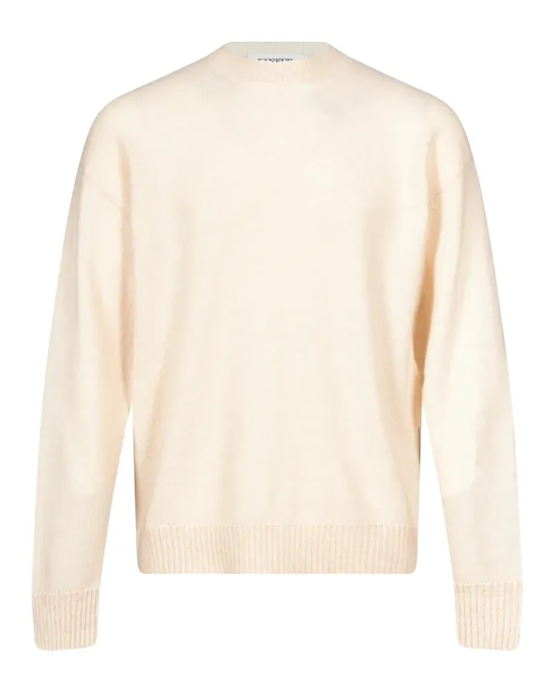Laneus Pullover mit geripptem Besatz - Nude Nude