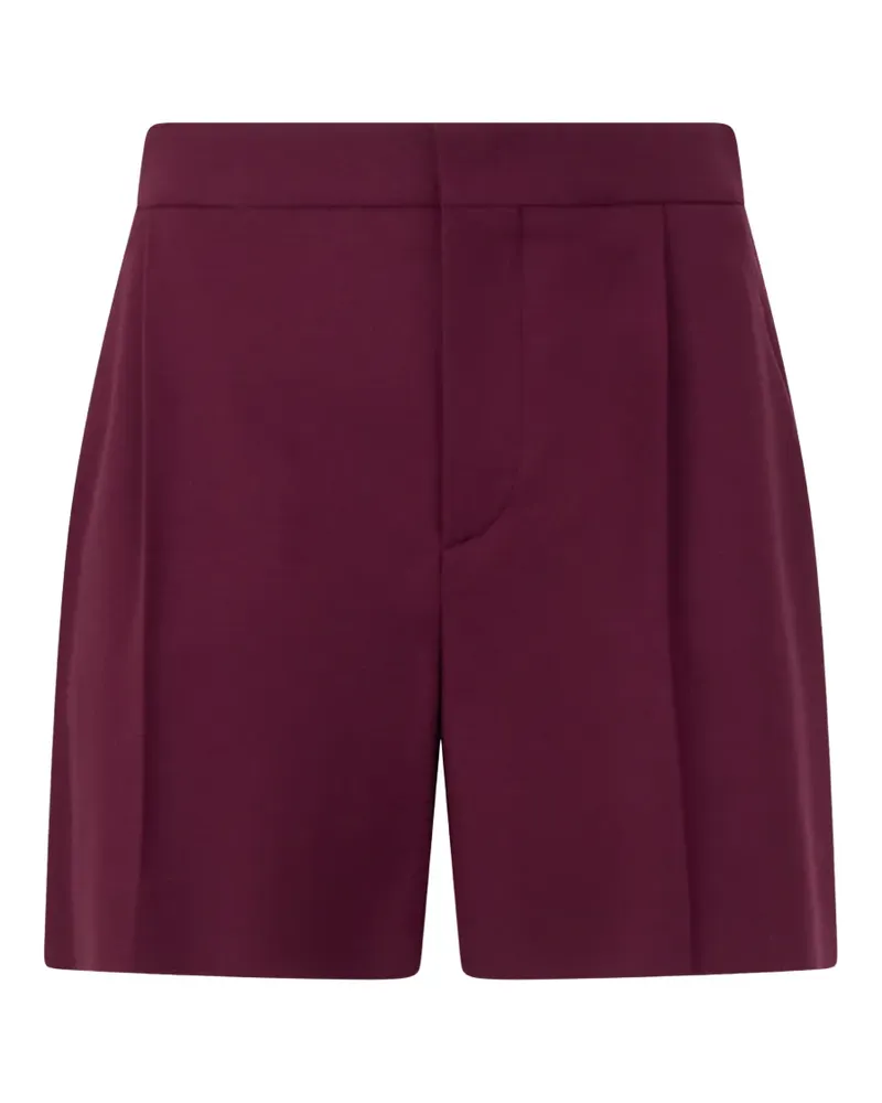 Alberta Ferretti Shorts mit Faltendetail - Rot Rot