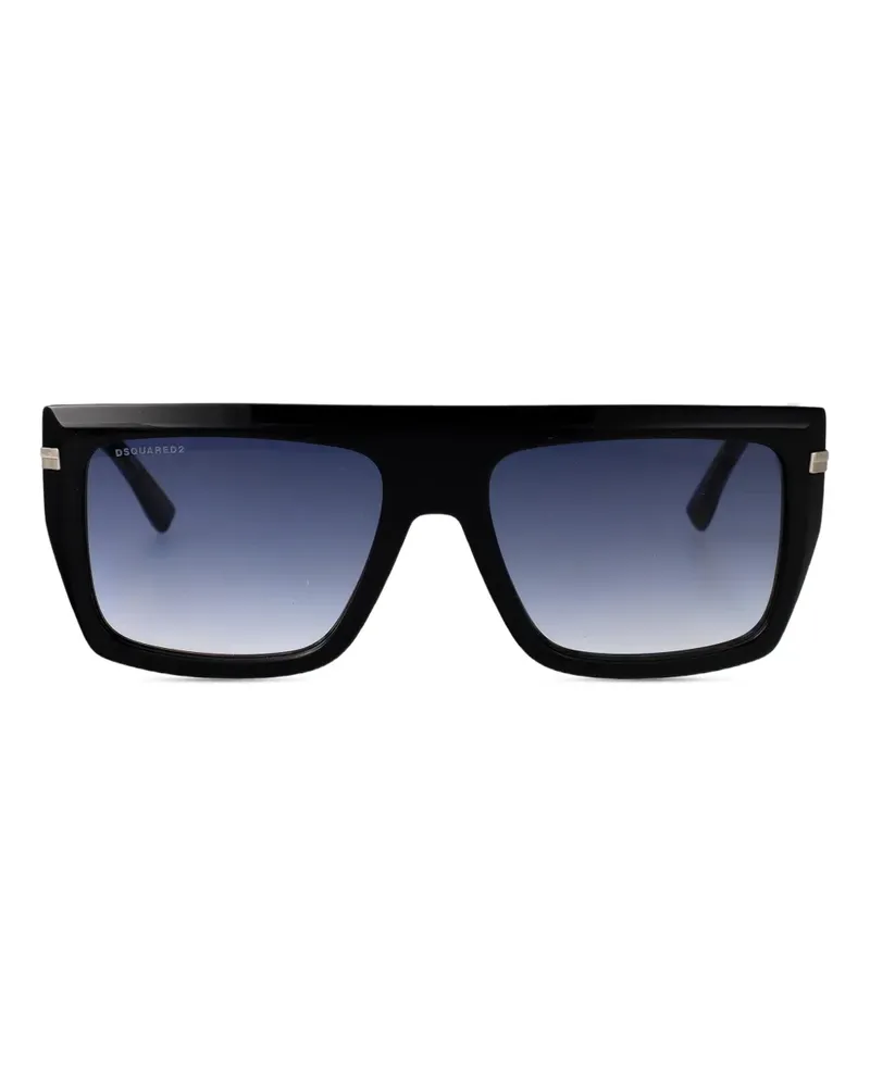 Dsquared2 Sonnenbrille mit eckigem Gestell - Schwarz Schwarz
