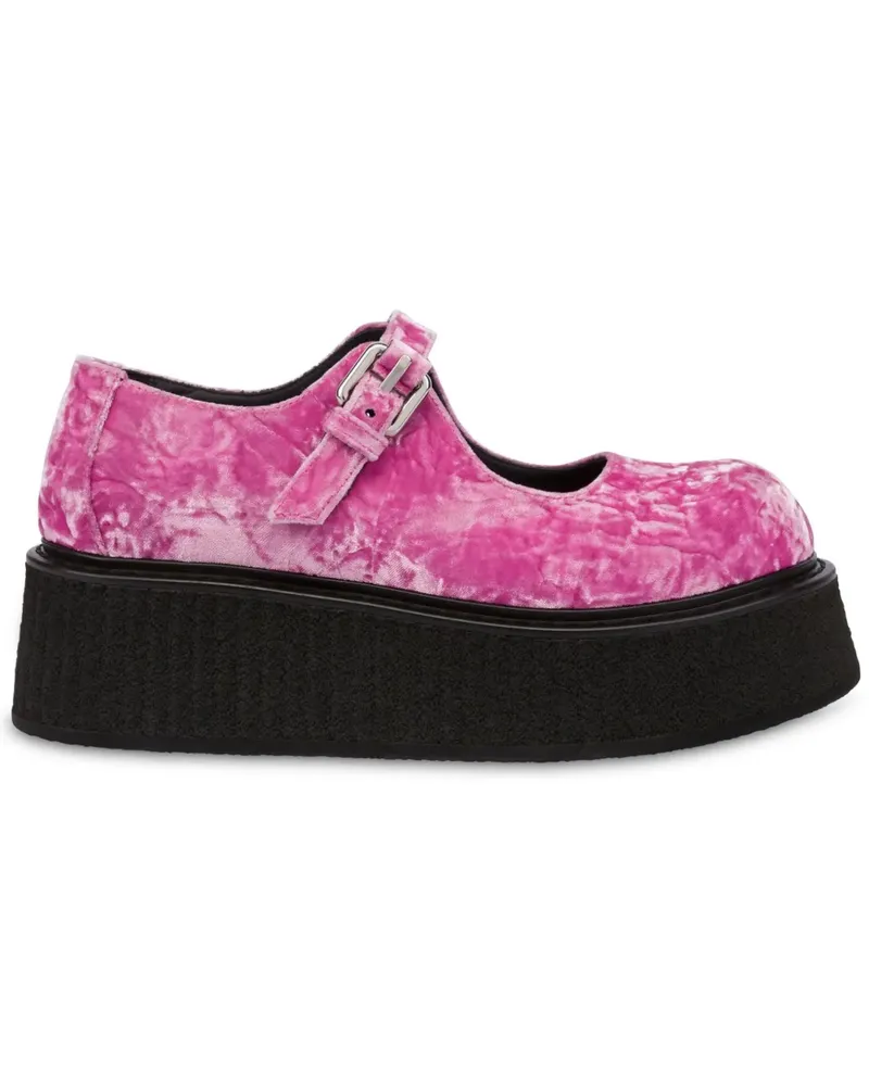 Moschino Loafer aus Samt - Rosa Rosa