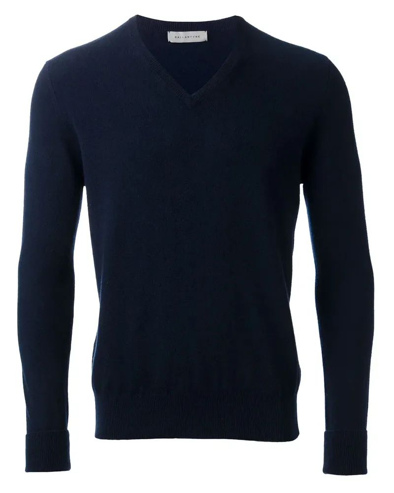 Ballantyne v-neck sweater - Blau Blau