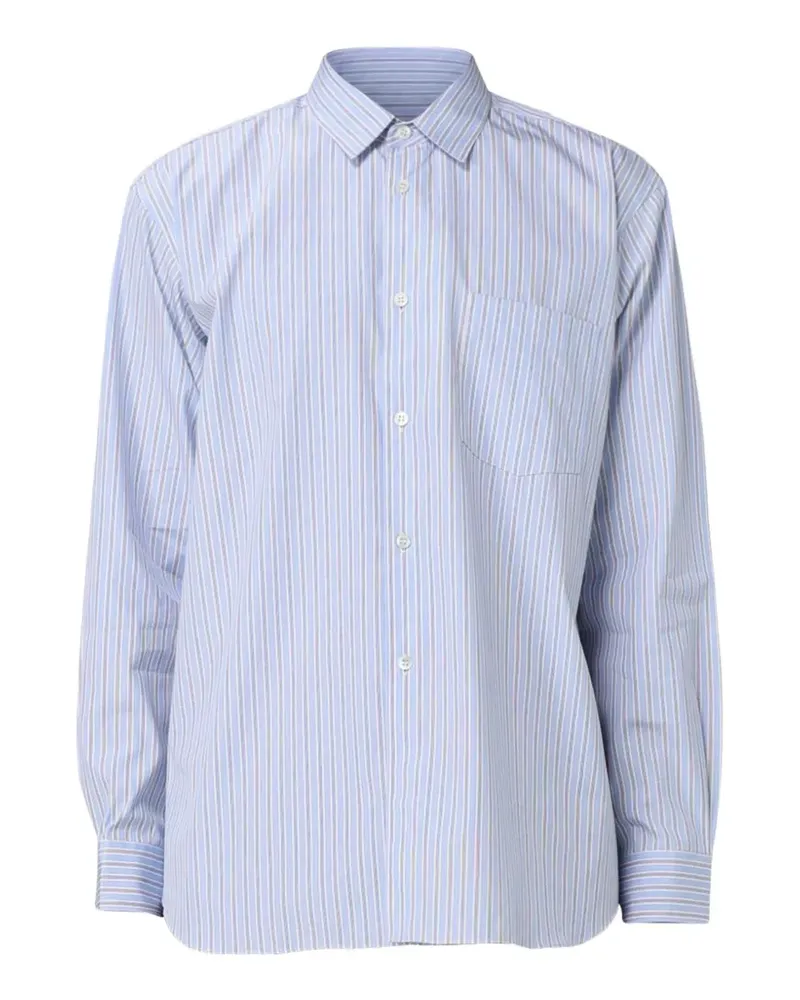 Comme des Garçons Hemd mit Längsstreifen - Blau Blau