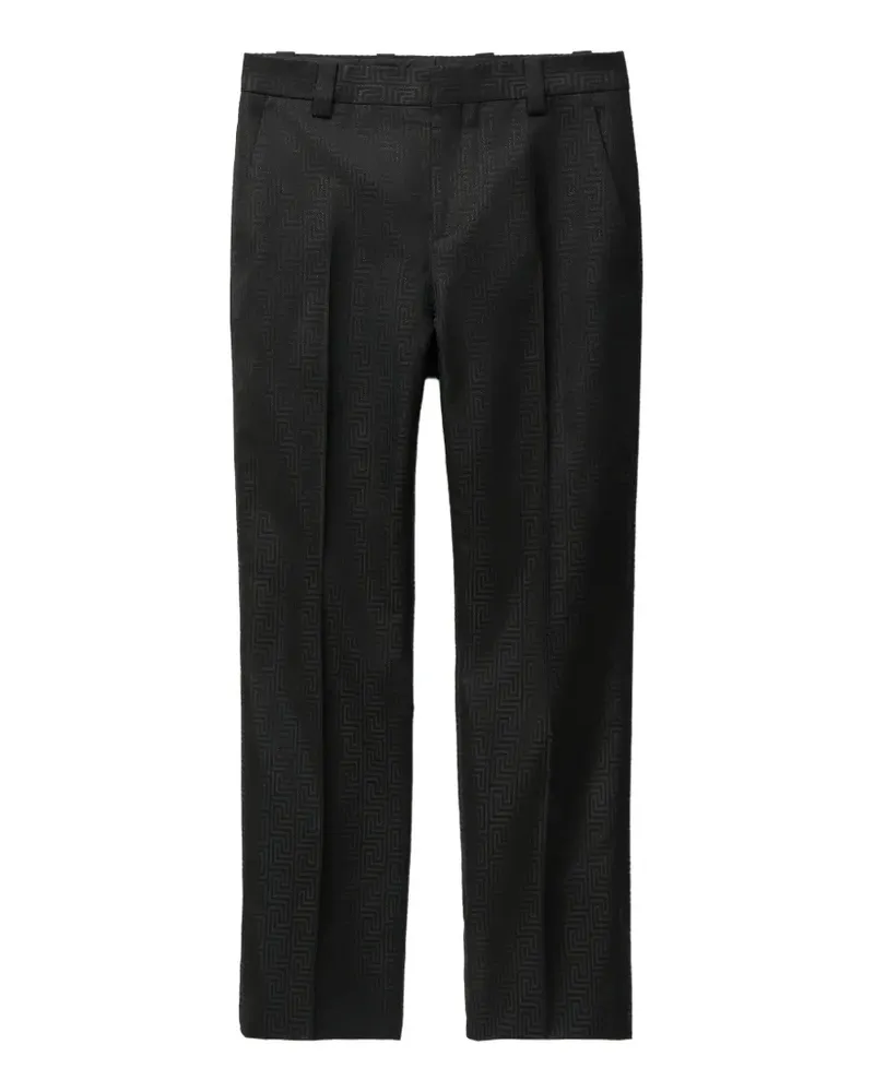 Versace Greca jacquard trousers - Schwarz Schwarz