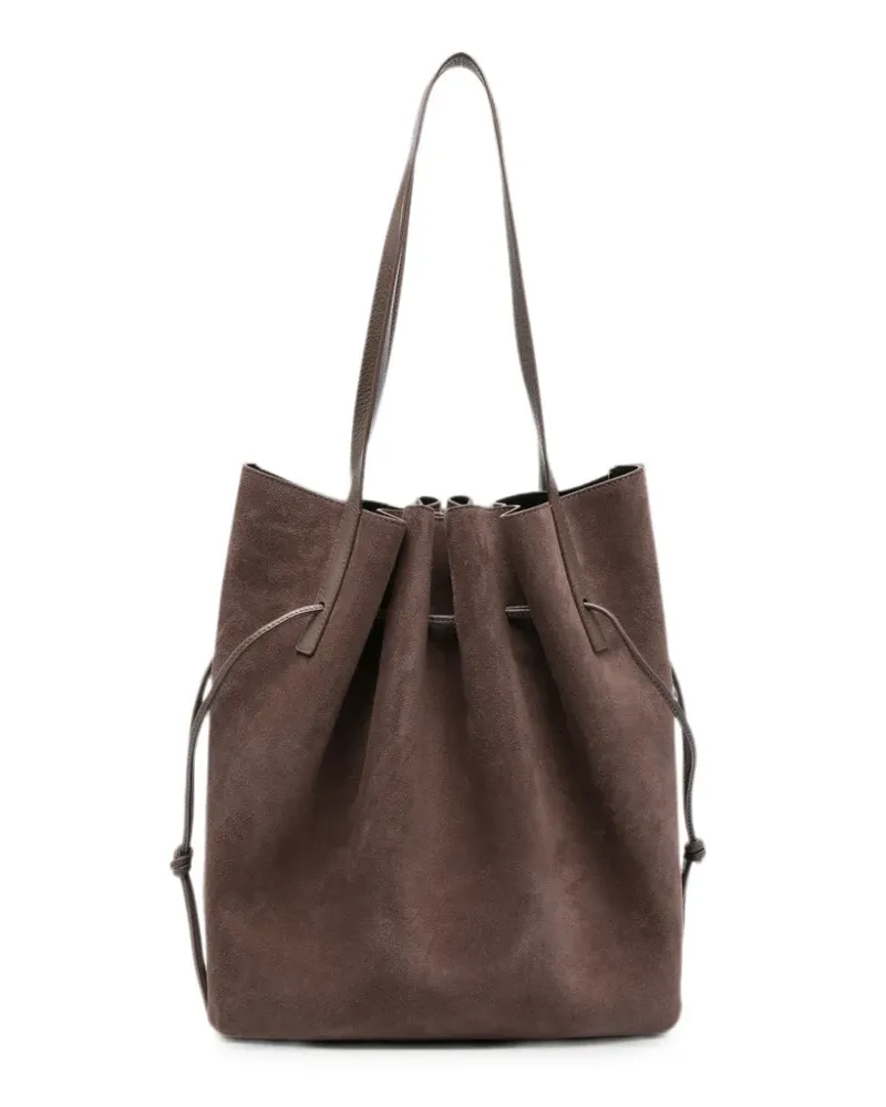 YUZEFI Scallop drawstring-closure tote bag - Braun Braun