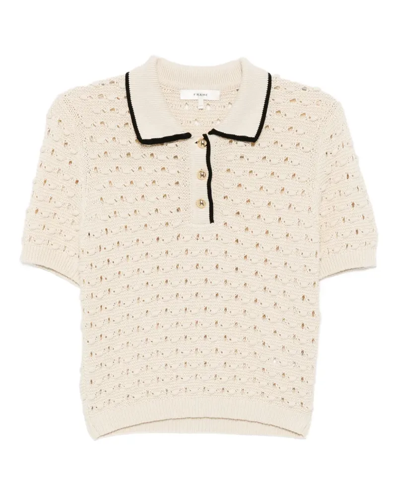 Frame Denim Bauble Poloshirt - Nude Nude