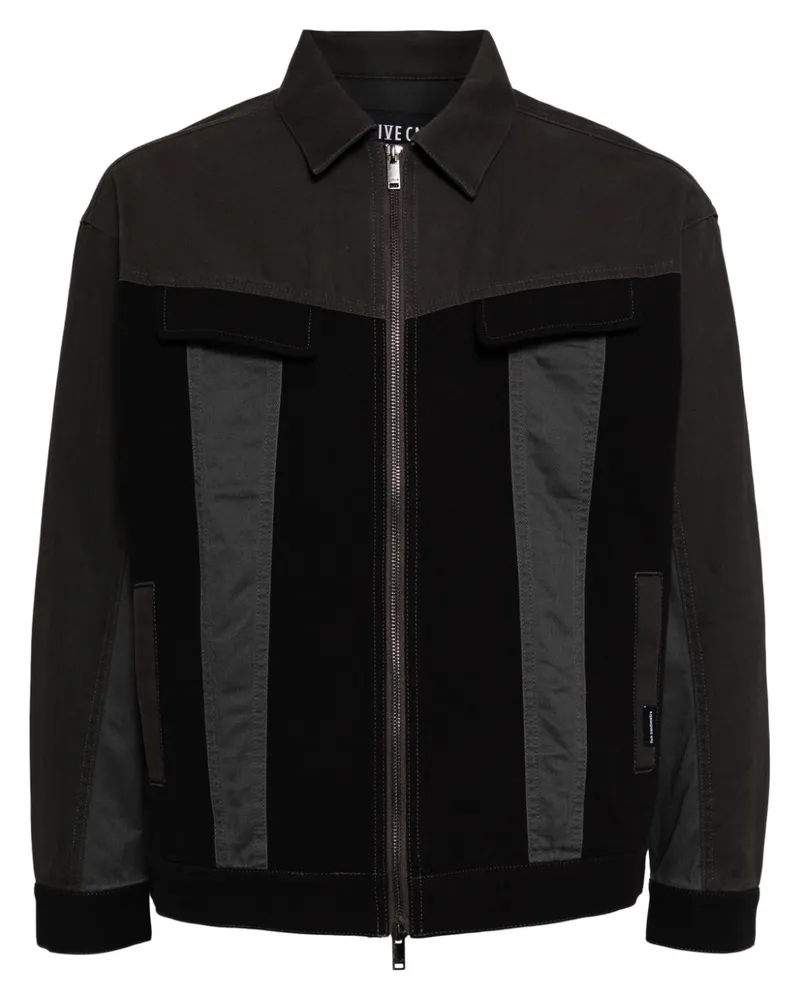 FIVE CM Hemdjacke mit Reißverschluss - Schwarz Schwarz