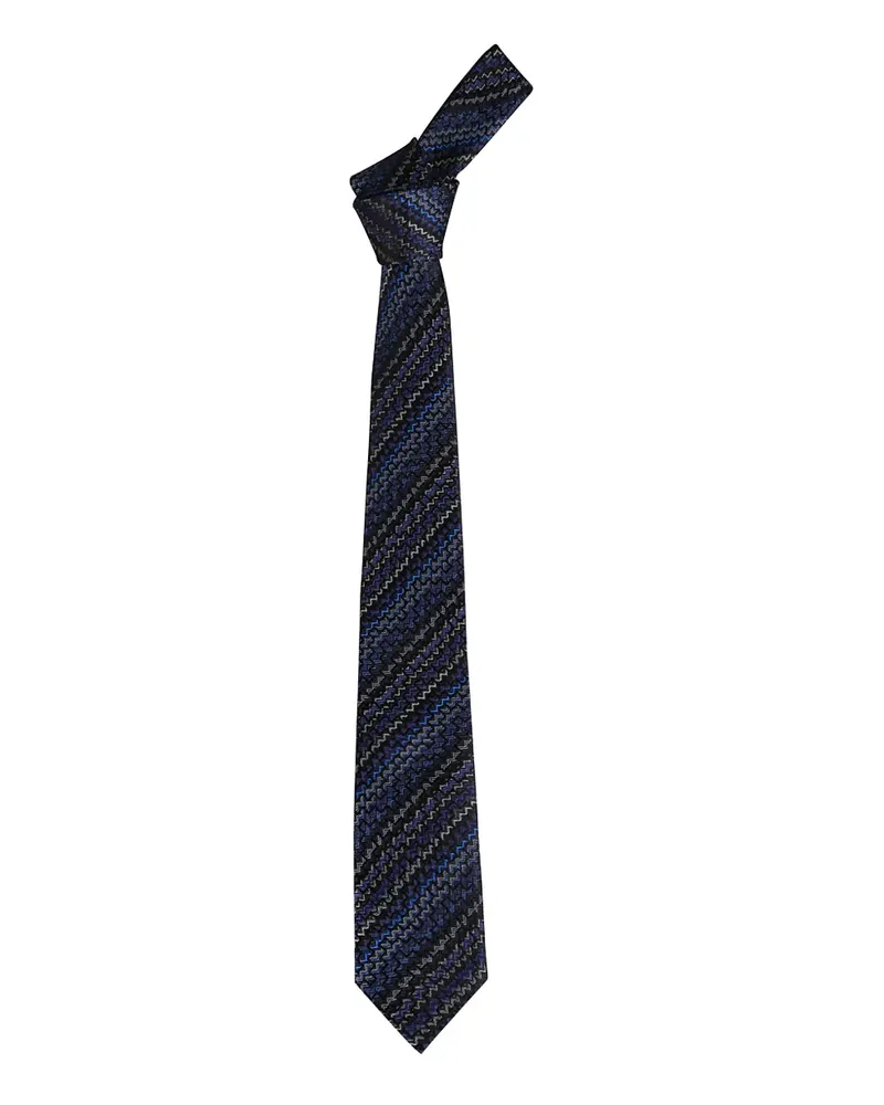 Missoni chevron tie - Blau Blau