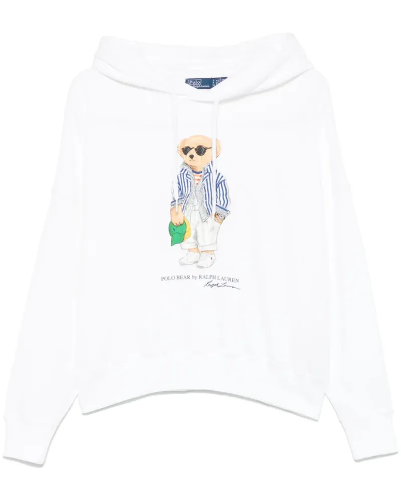 Ralph Lauren Hoodie mit Polo Bear-Print - Weiß Weiß
