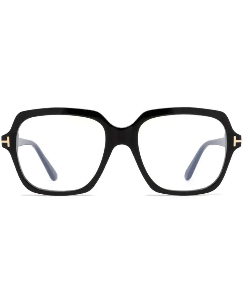 Tom Ford Brille mit eckigem Gestell - Schwarz Schwarz
