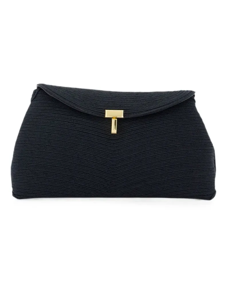 Totême T-Lock clutch bag - Schwarz Schwarz