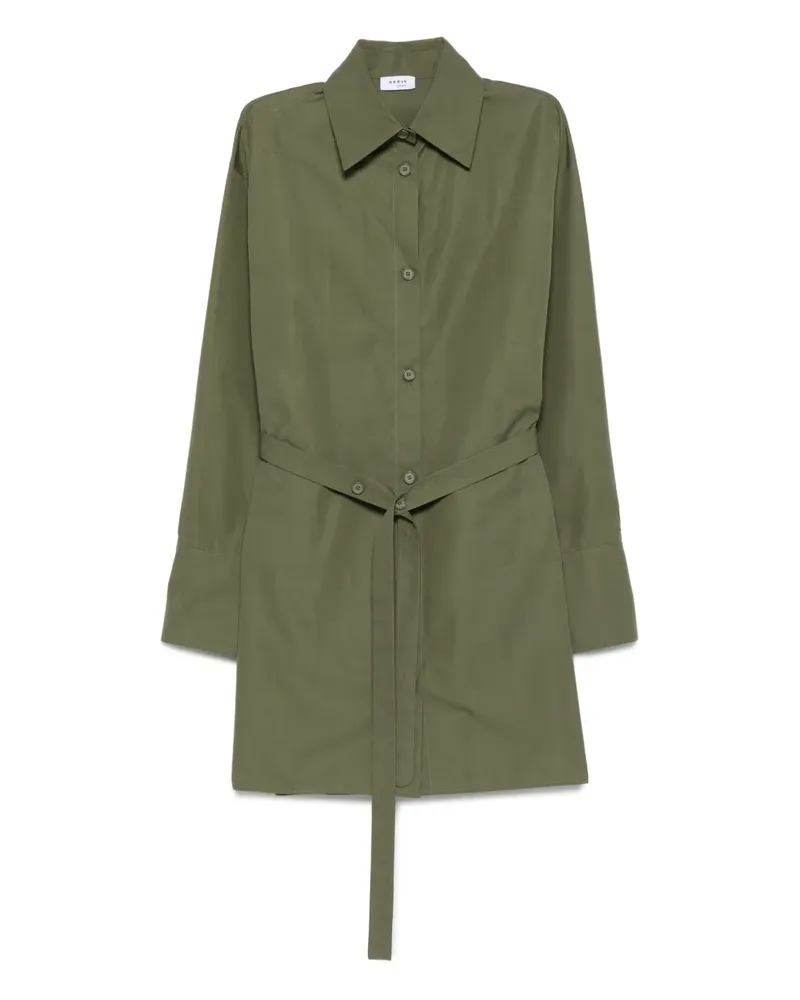Akris Minikleid mit Gürtel - Grün Grün