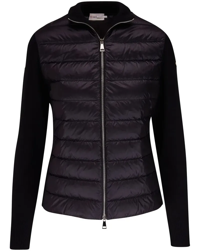 Moncler Gesteppte Jacke - Schwarz Schwarz