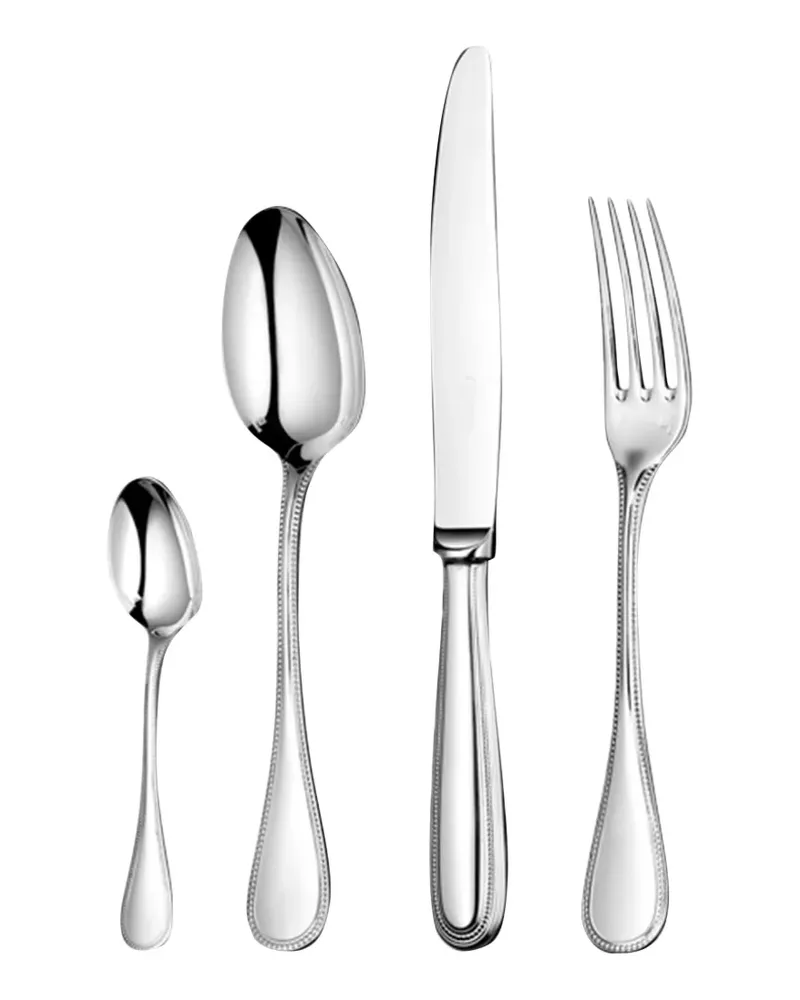 Christofle Skulpturale Perles Besteck (24er-Set) - Silber Silber
