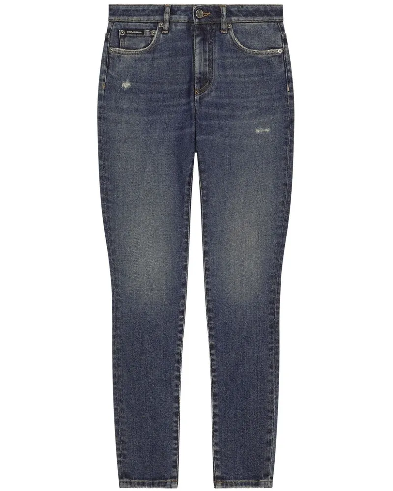 Dolce & Gabbana Klassische Skinny-Jeans - Blau Blau