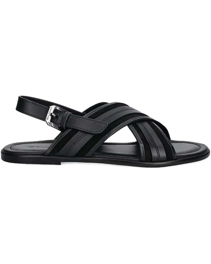 Baldinini Sandalen mit überkreuzten Riemen - Schwarz Schwarz
