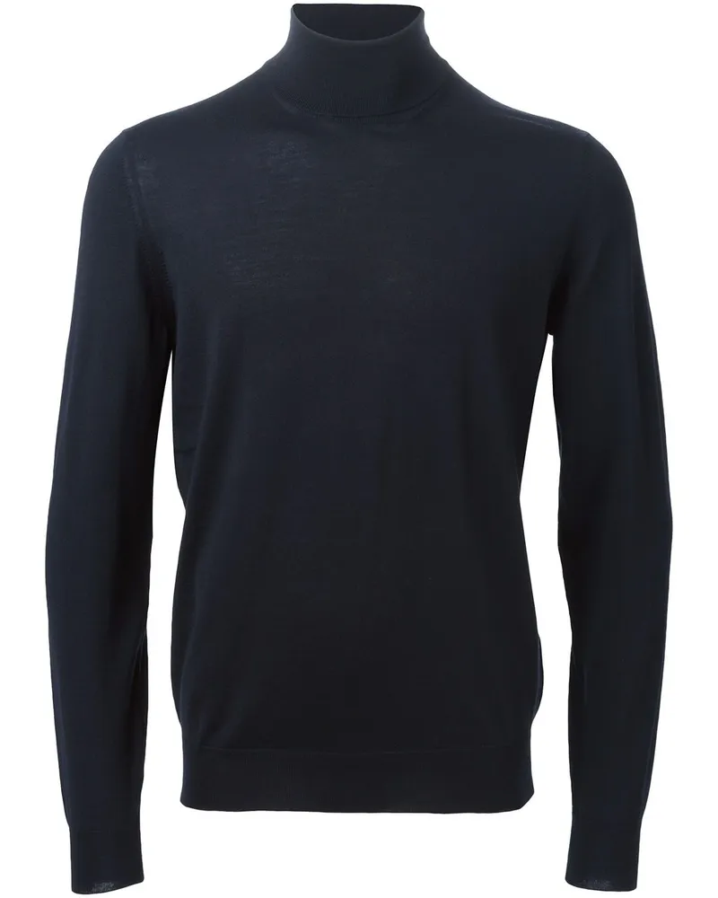 Drumohr  Klassischer Rollkragenpullover Blau