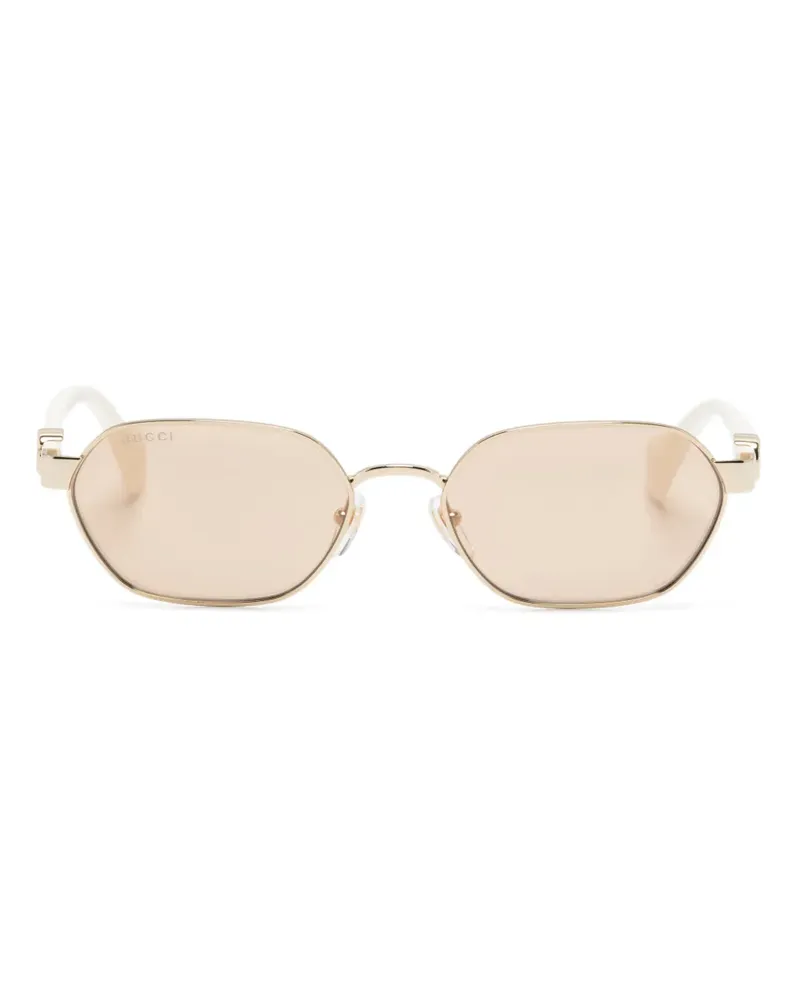 Gucci Geometrische GG1593S Sonnenbrille - Nude Nude