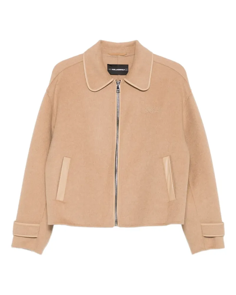 Karl Lagerfeld Jacke mit Reißverschluss - Nude Nude