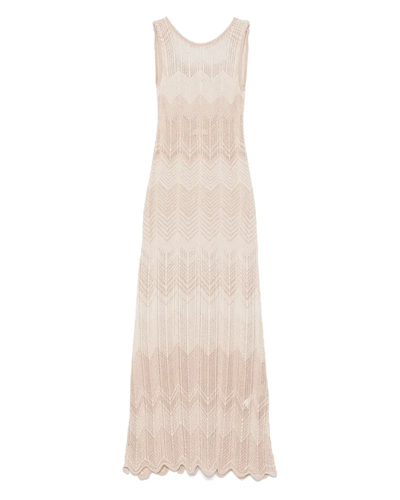 AKEP Gestricktes Midikleid - Nude Nude