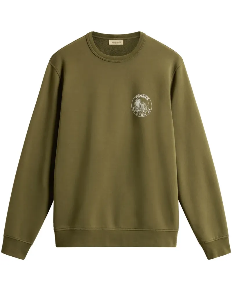 Woolrich Sweatshirt mit grafischem Print - Grün Grün