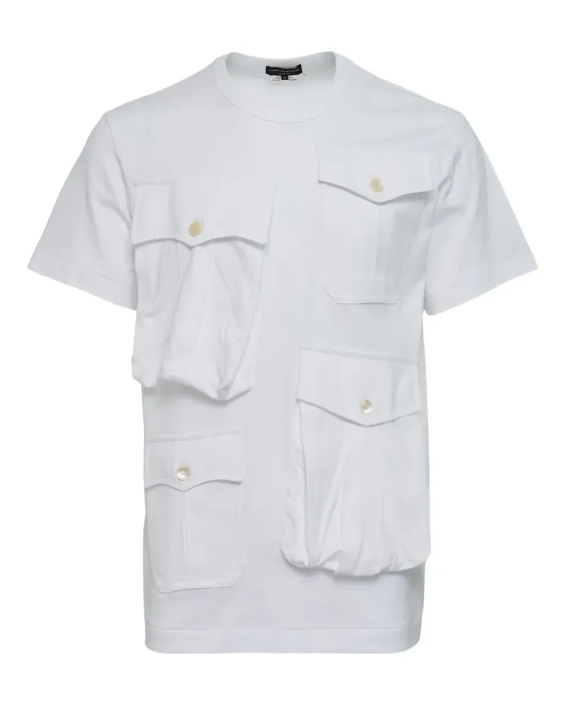 Comme des Garçons T-Shirt mit Tasche - Weiß Weiß