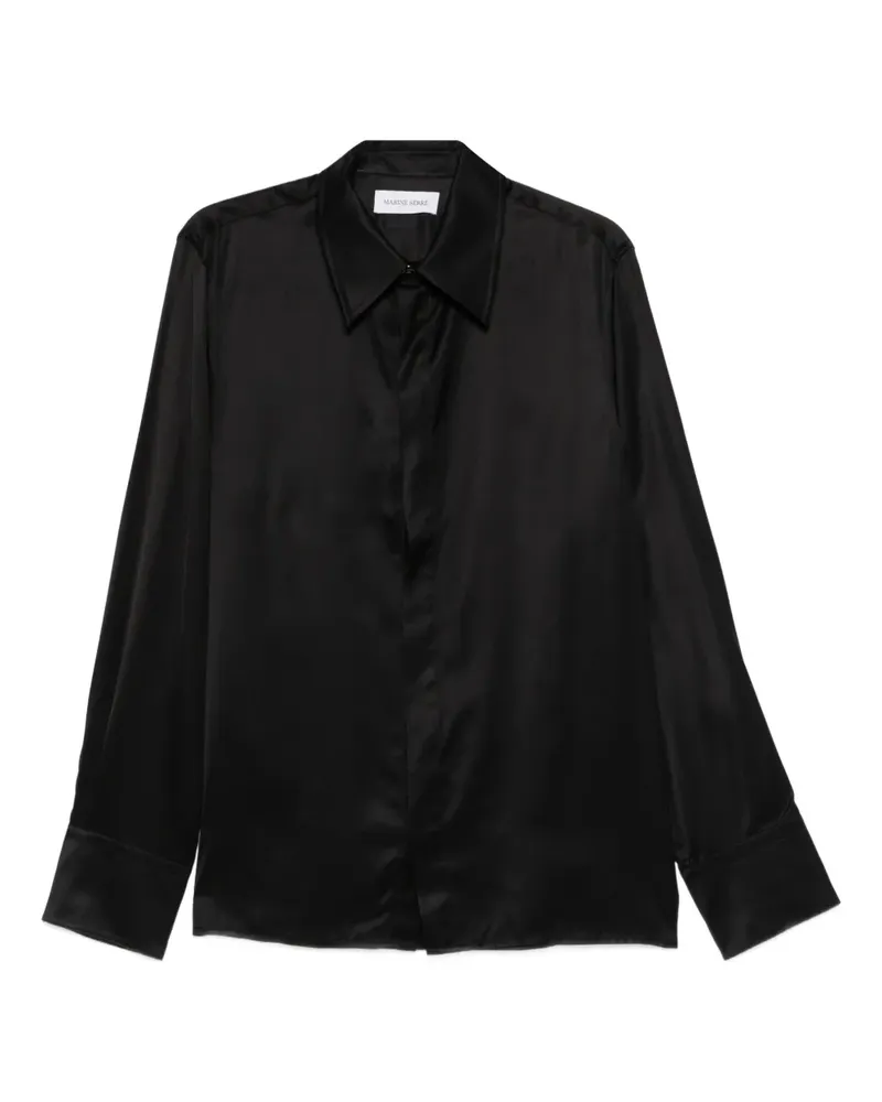 Marine Serre long-sleeved shirt - Schwarz Schwarz