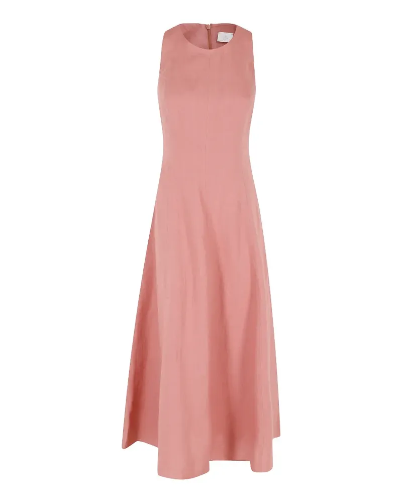 Eleventy Maxikleid mit Rundhalsausschnitt - Rosa Rosa