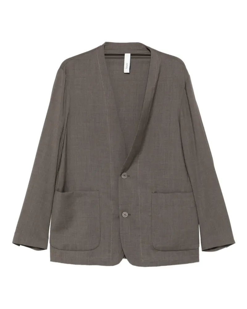 Hevò Cesine patch-pocket jacket - Grau Grau