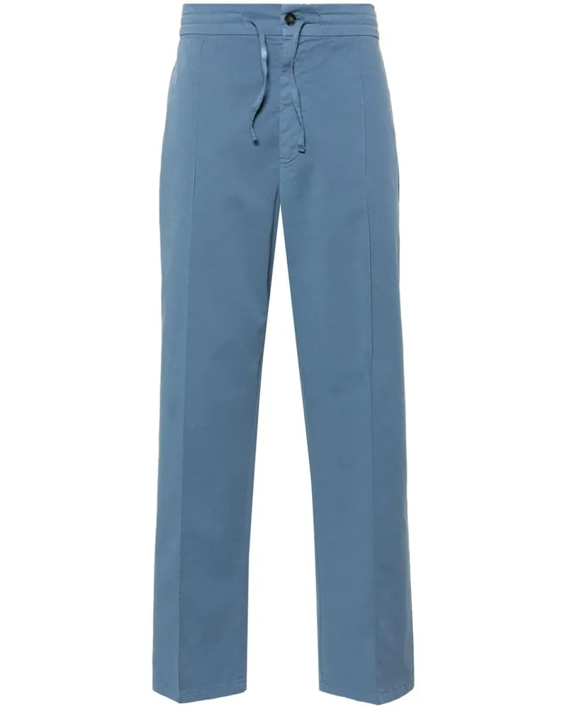 Canali Halbhohe Tapered-Hose Blau