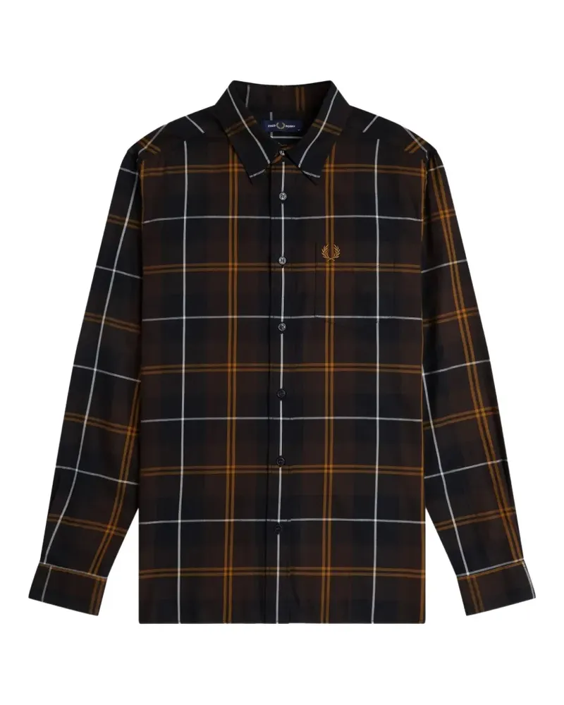 Fred Perry Twill Tartan cotton shirt - Braun Braun